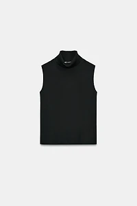 SOFT HIGH COLLAR TOP