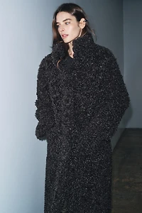 LONG FLEECE COAT ZW COLLECTION