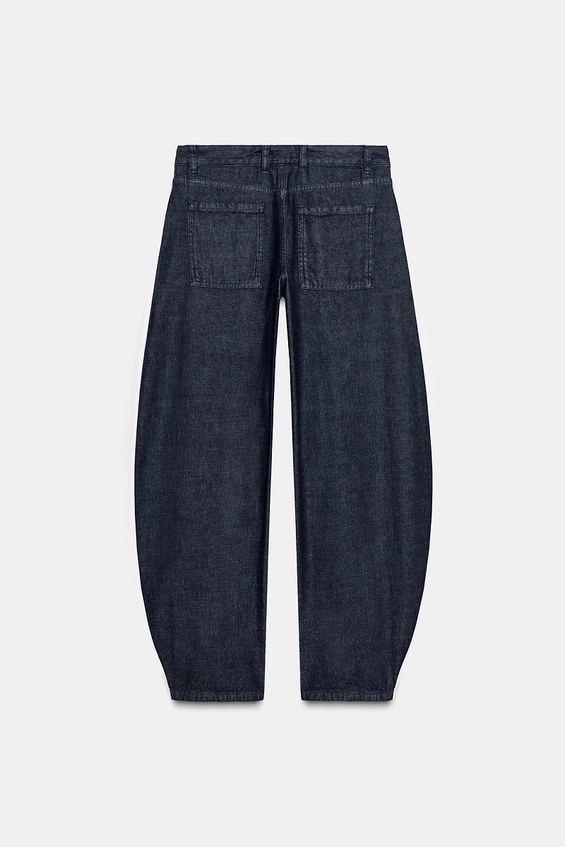 ZW COLLECTION MID-RISE BALLOON JEANS