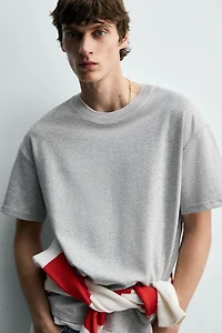 CONTRAST DOUBLE TRIM T-SHIRT