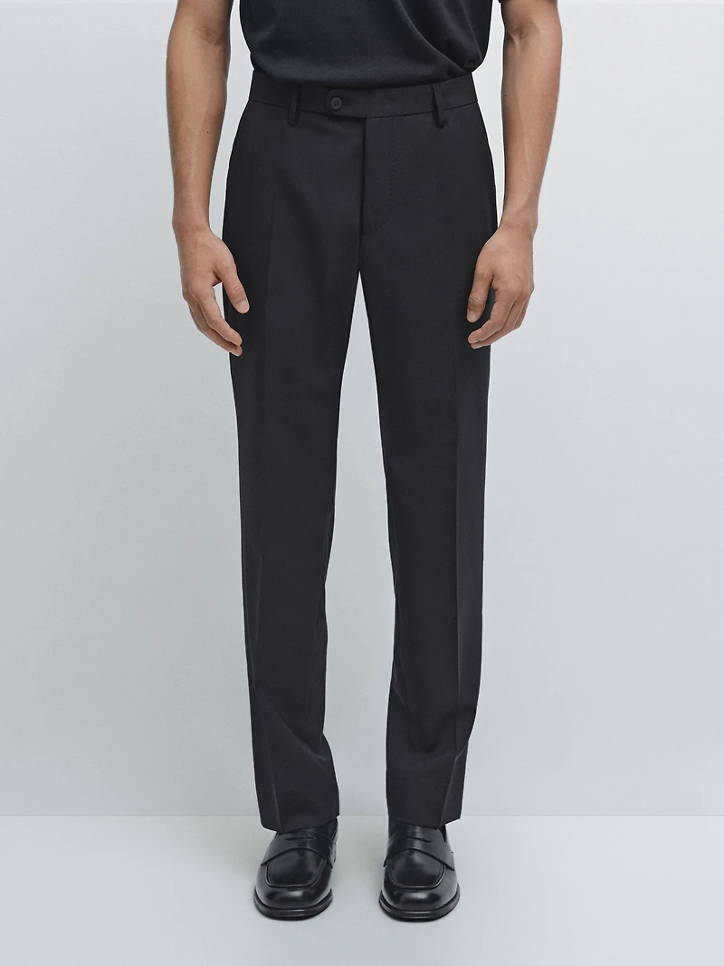 100% wool suit trousers