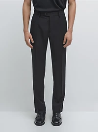100% wool suit trousers