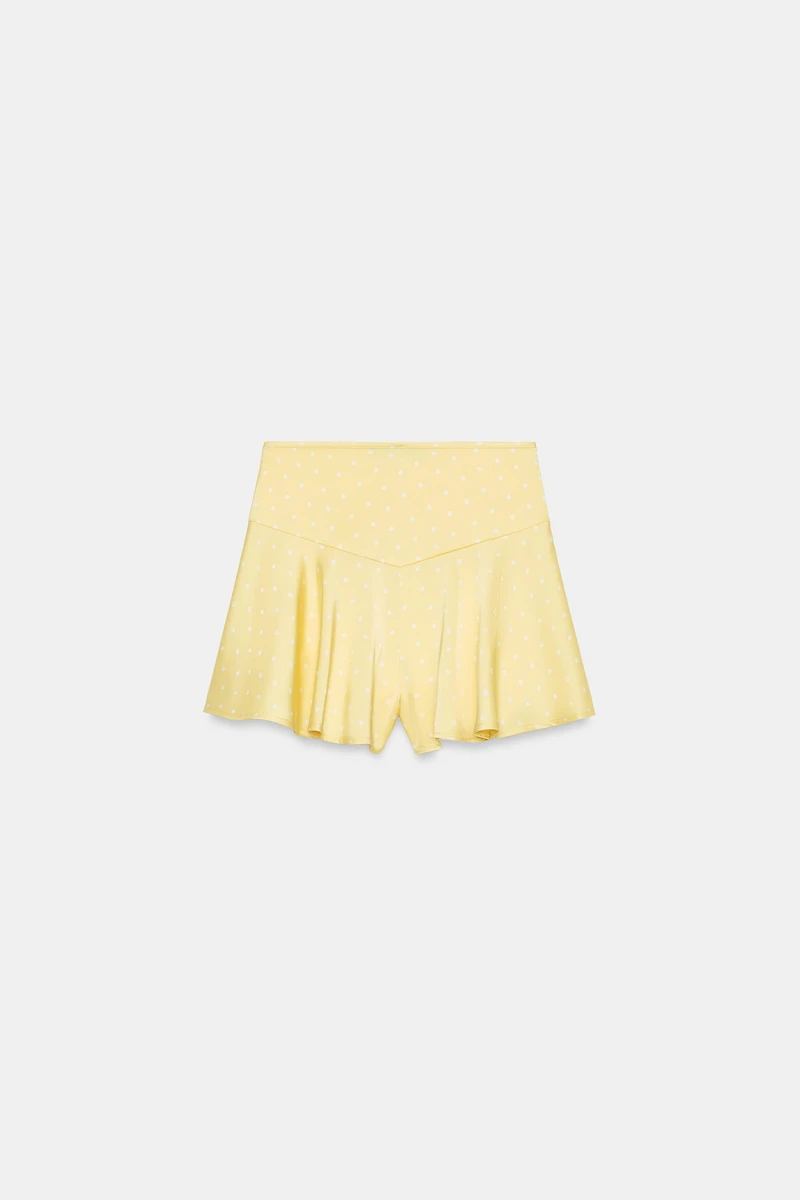 SHORT ÉVASÉ EN SATIN