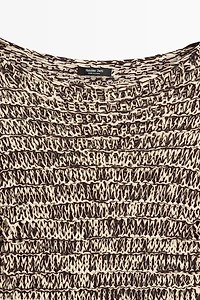Marled knit sweater