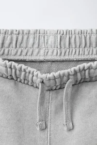 BARREL TEXT PLUSH PANTS
