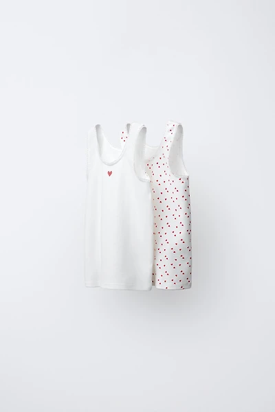 TWO-PACK OF HEART T-SHIRTS