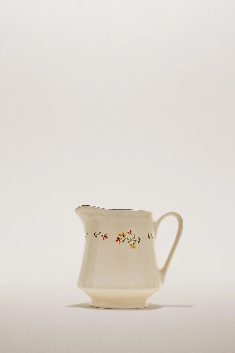 FLORAL PORCELAIN MILK PITCHER