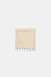 BEADED PAREO SKIRT