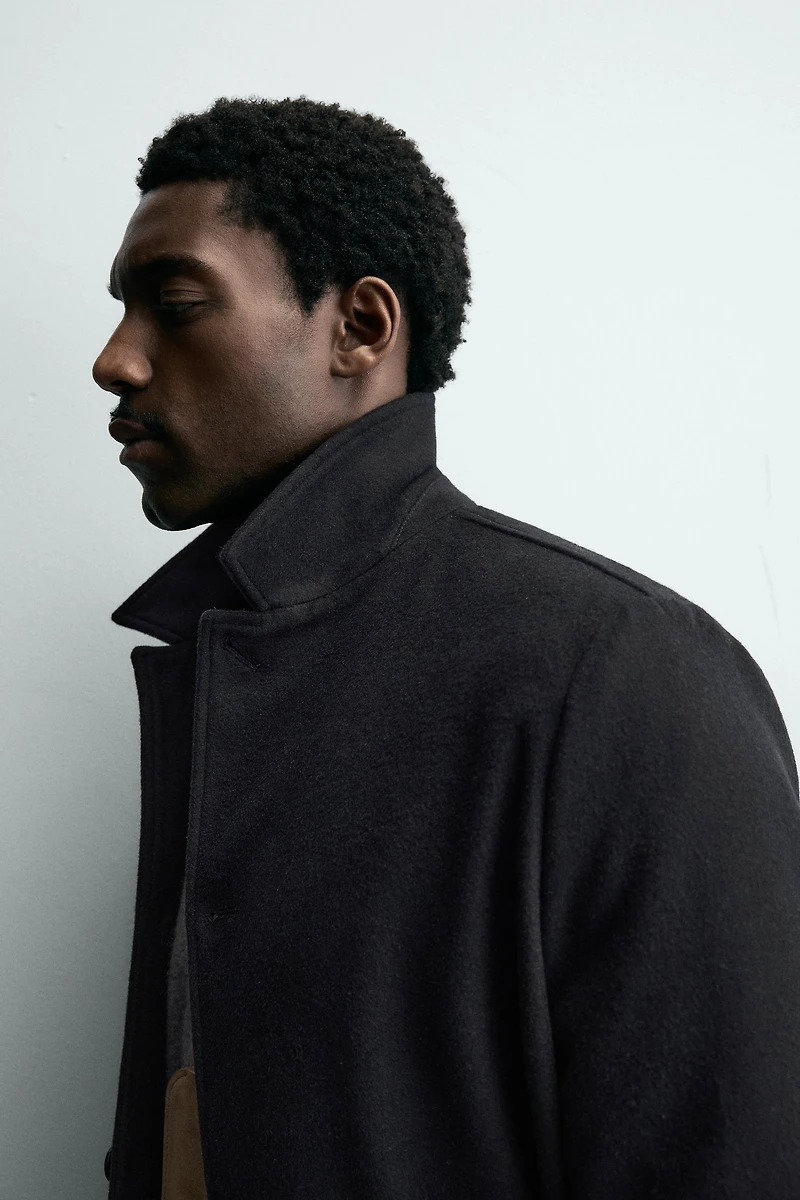 BLAZER RELAXED FIT MÉLANGE DE LAINE