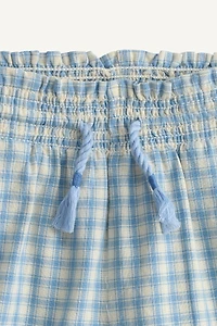 LIMITED EDITION EMBROIDERED PLAID SHORTS