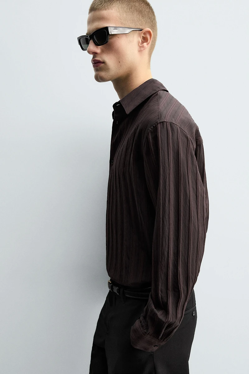 STRIPED JACQUARD SHIRT