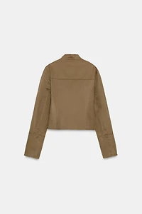 WASHED EFFECT STUDDED JACKET