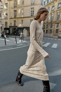 JACQUARD MIDI SKIRT