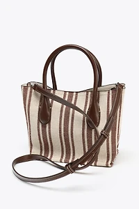 SAC EN CANVAS IMPRIMÉ RAYURES