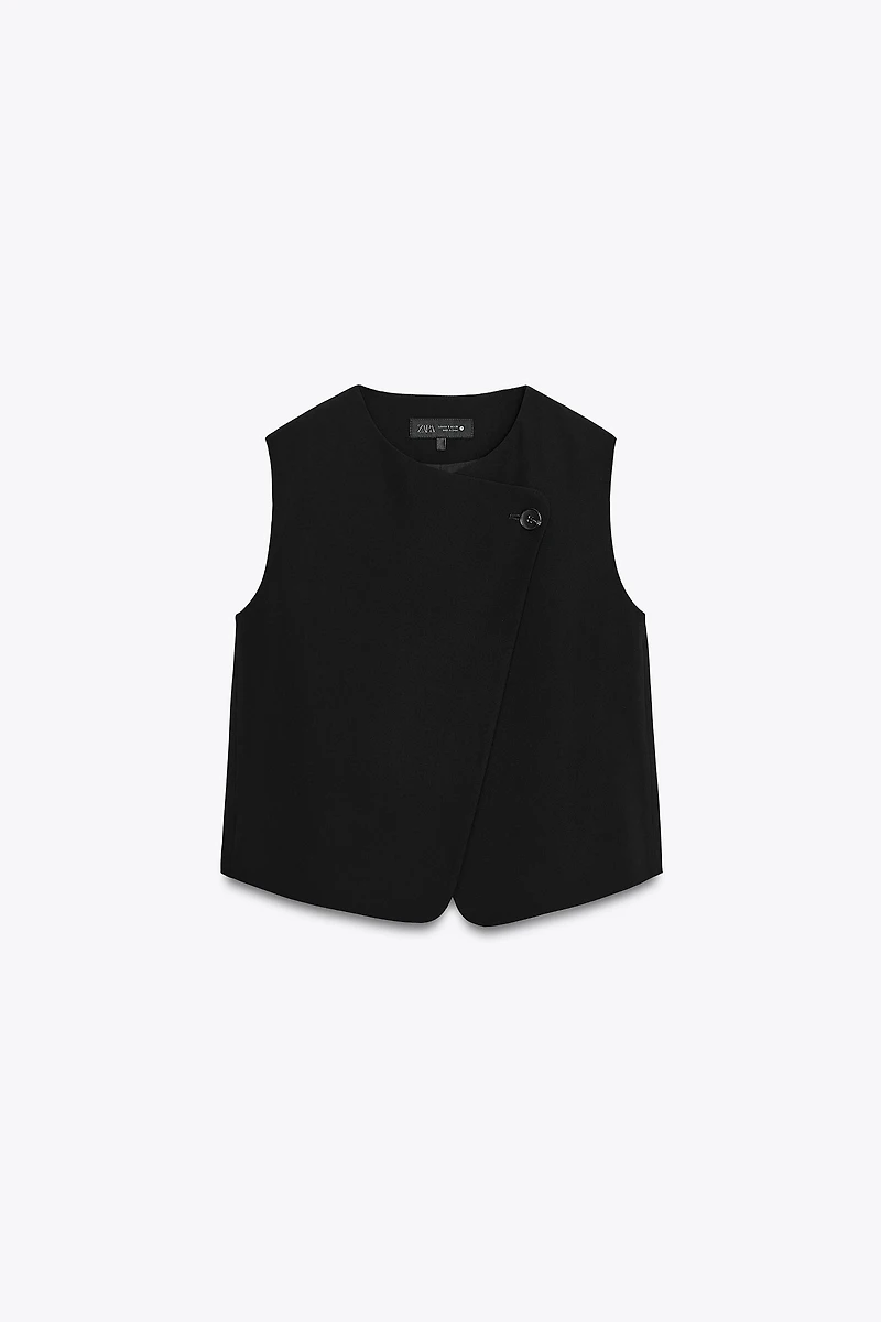 ZW COLLECTION DOUBLE-BREASTED BUTTON VEST