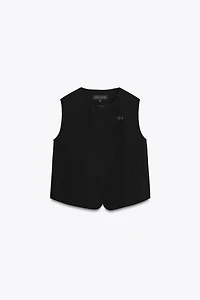 ZW COLLECTION DOUBLE-BREASTED BUTTON VEST