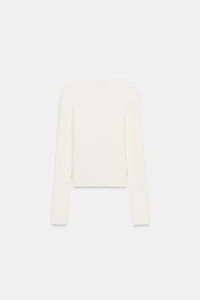 ASYMMETRIC CLOSURE KNIT CARDIGAN