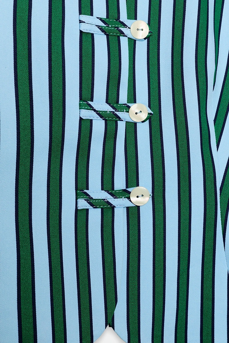 STRIPED FROG FASTENING TOP