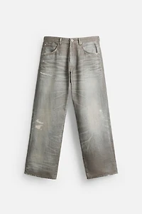PRINTED BAGGY FIT JEANS