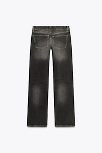 TRF LOW RISE WIDE LEG JEANS