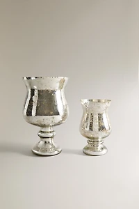 CHRISTMAS GLASS TEALIGHT HOLDER