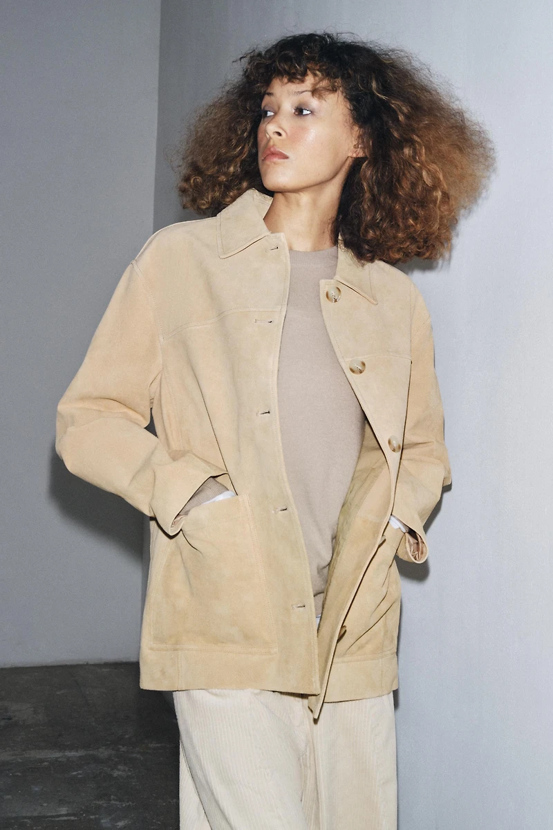 VESTE EN CUIR DAIM ZW COLLECTION LIMITED EDITION