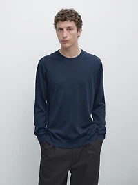 Merino wool knit sweater