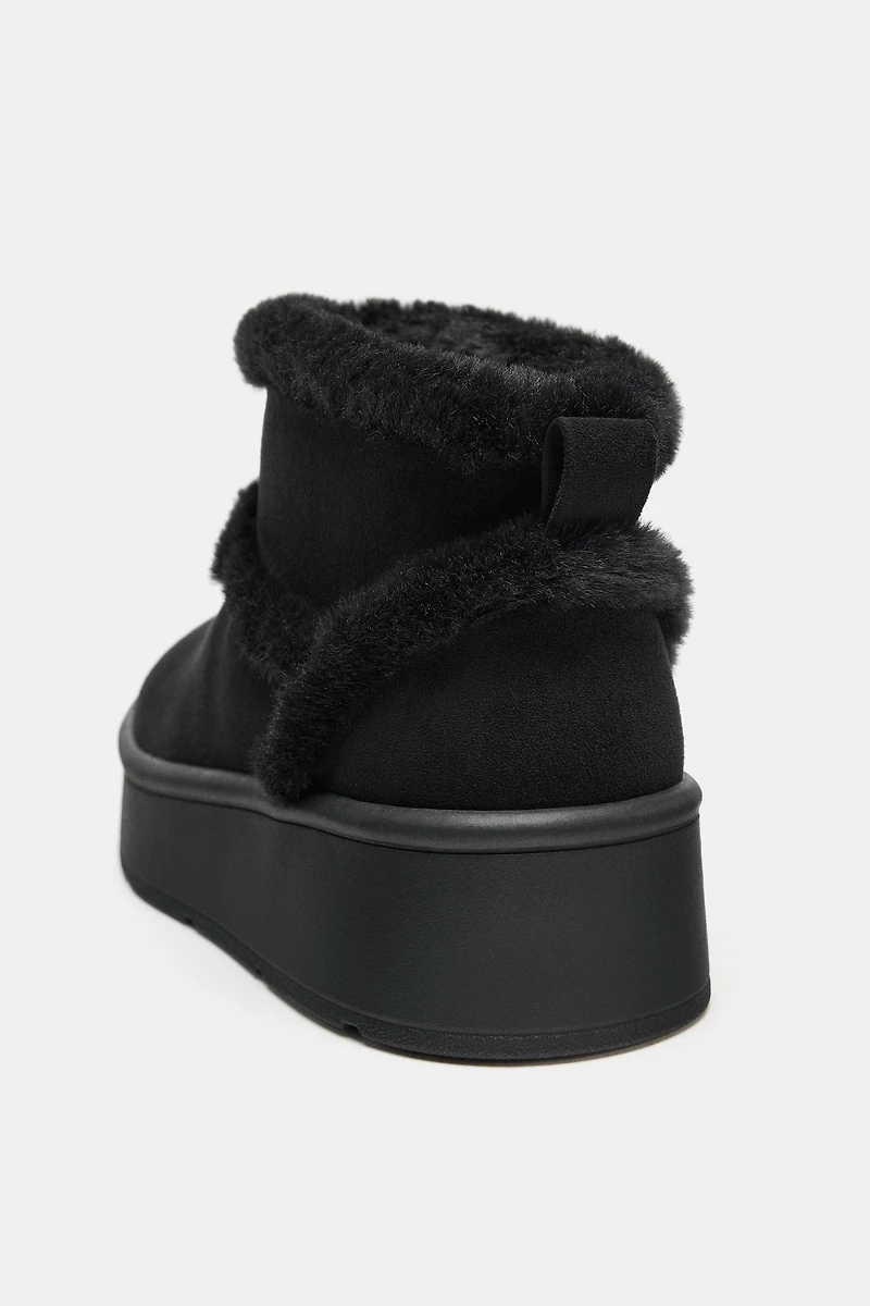 FAUX FUR SOFT ANKLE BOOTS
