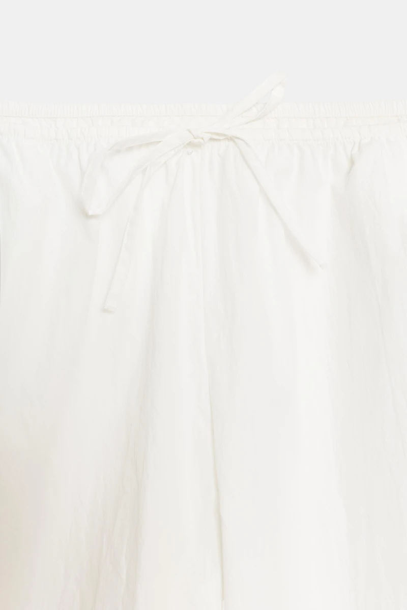 ELASTICIZED TECHNICAL FABRIC TROUSERS