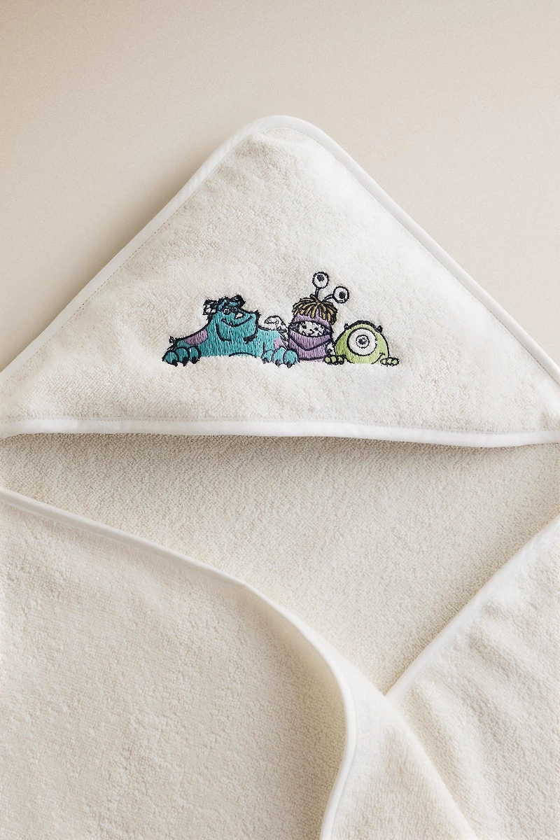 SORTIE DE BAIN À CAPUCHE BÉBÉ MONSTRES & CIE