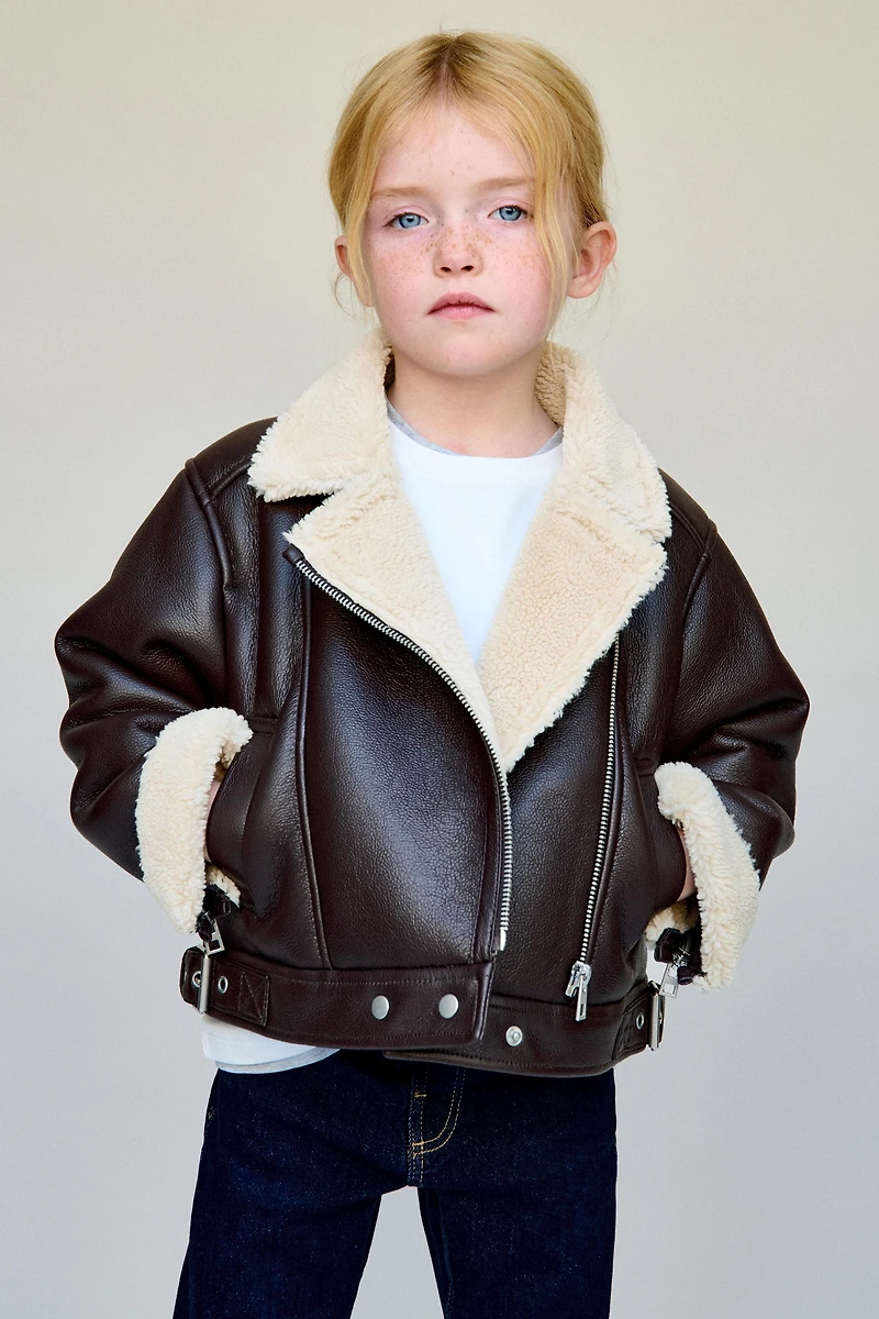 DOUBLE-FACED BIKER JACKET