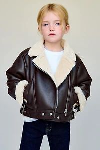 DOUBLE-FACED BIKER JACKET