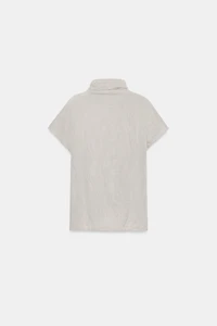 WRINKLED KNIT KNOT TOP