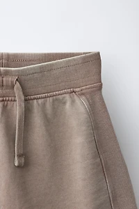 BERMUDA DE JOGGING EFFET DÉLAVÉ