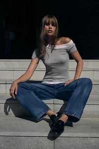 JEAN BARREL TRF TAILLE HAUTE