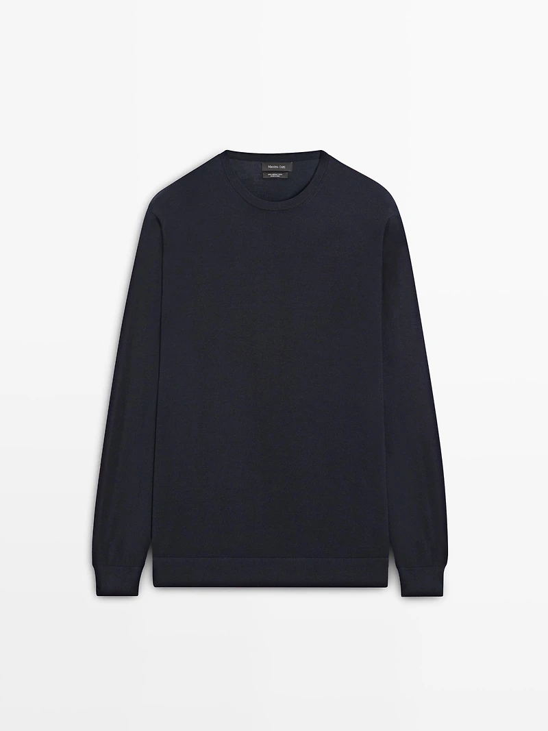 100% merino wool knit sweater