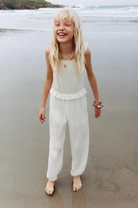 LONG RUFFLED JUMPSUIT