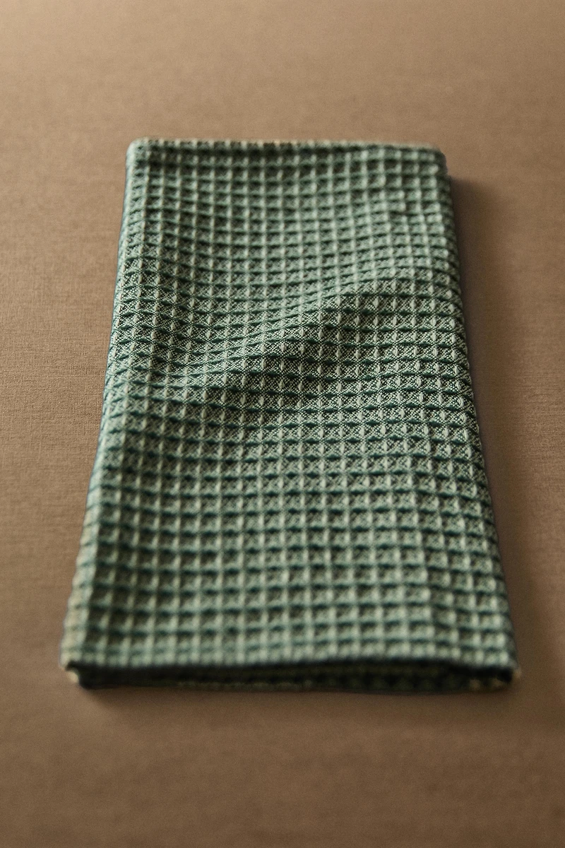 TORCHON DE CUISINE COTON WAFFLE NOËL