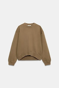 WASHED EFFECT SWEATSHIRT