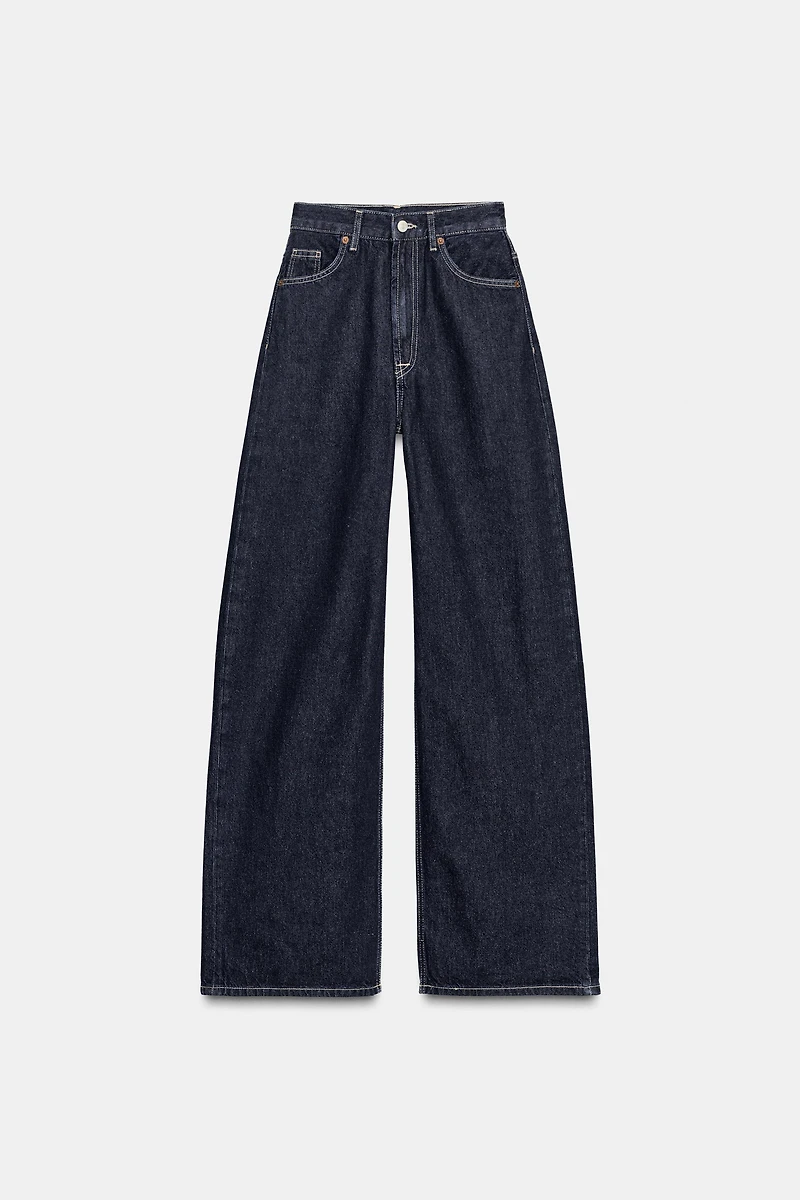 TRF EXTRA WIDE LEG HIGH-WAIST JEANS