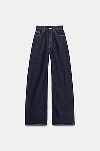 TRF EXTRA WIDE LEG HIGH-WAIST JEANS