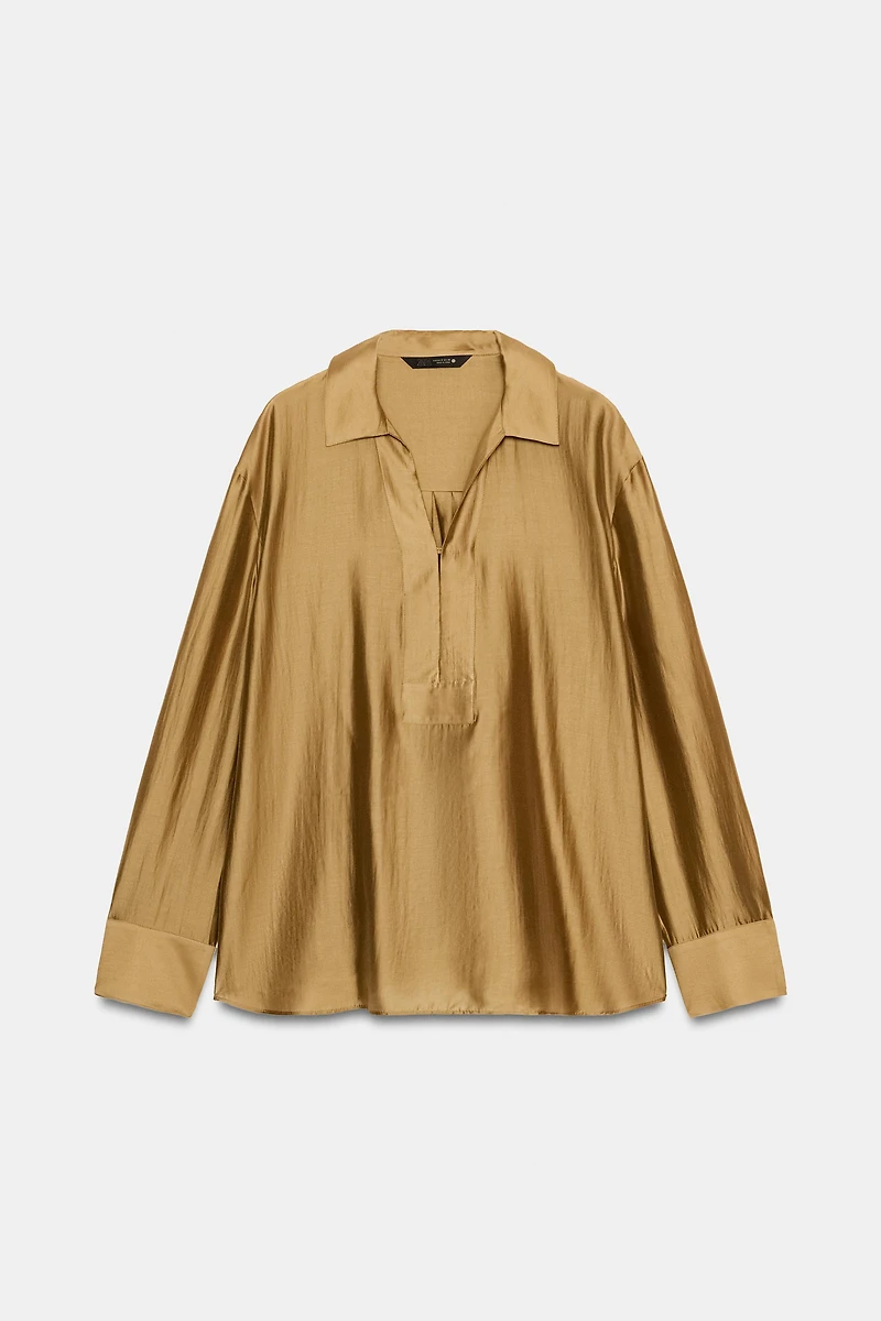 SATIN EFFECT SHIRT ZW COLLECTION