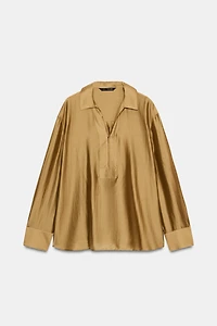 SATIN EFFECT SHIRT ZW COLLECTION