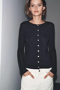 GILET 100 % LAINE CÔTELÉ