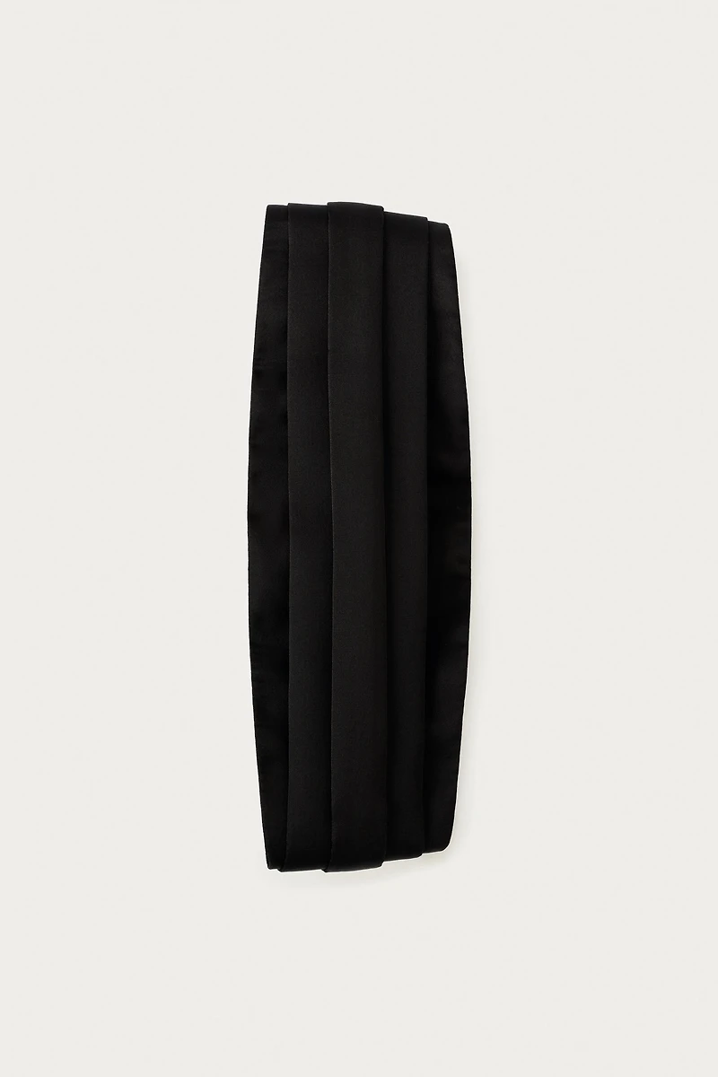 MARISA BERENSON X ZARA SATIN TURBAN HEADBAND