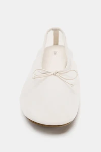 MESH BALLET FLATS WITH BOW