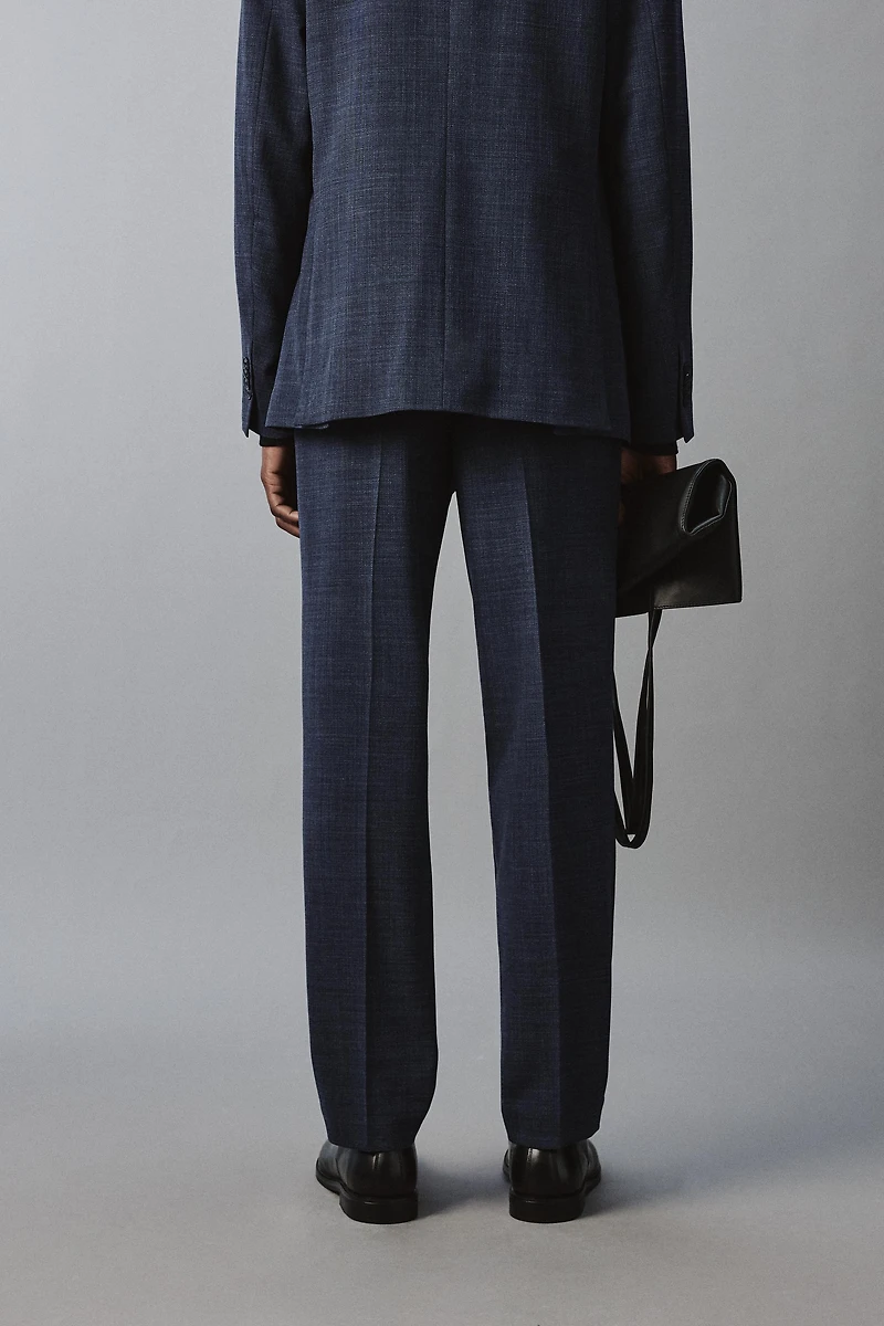 TEXTURED SUIT PANTS