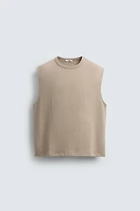 SWEAT DÉBARDEUR COUPE DÉCONTRACTÉE TEXTURÉ