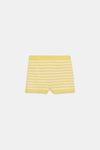 STRIPED KNIT SHORTS