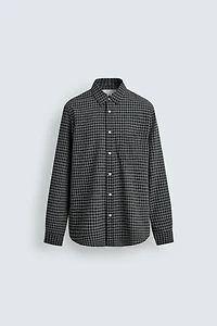 ORIGINS WOOL BLEND PLAID SHIRT